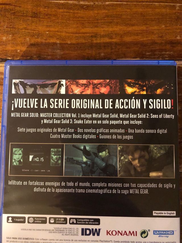 Metal Gear Solid Master Collection PS5