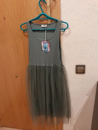 Vestido de fiesta verde