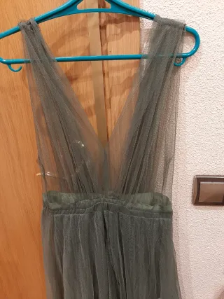 Vestido de fiesta verde