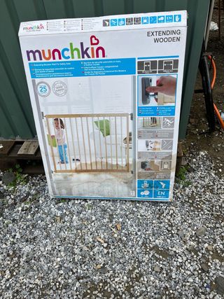 Barrera seguridad extensible madera Munchkin