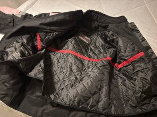 Chaqueta Moto Mujer MBS Negra Rosa talla 40