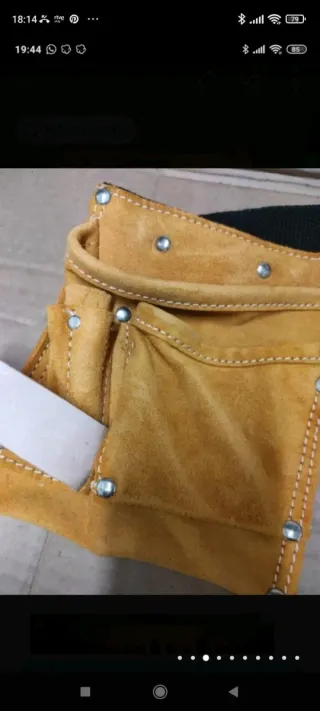 Cinturon cuero para herramientas