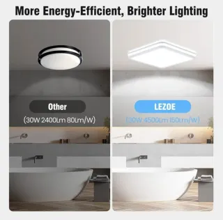 Lámpara LED cuadrada con detector de movimiento