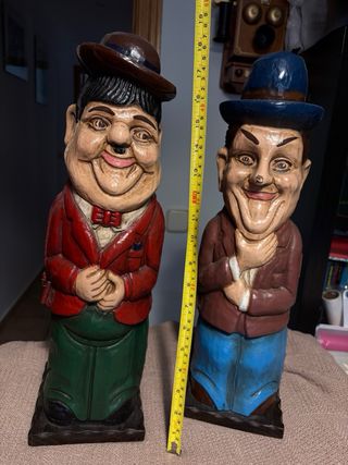 Botelleros Madera El Gordo y el Flaco