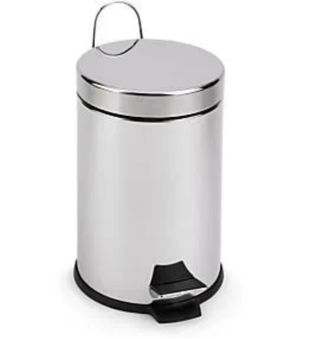 Papelera oficina 3L metal pedal