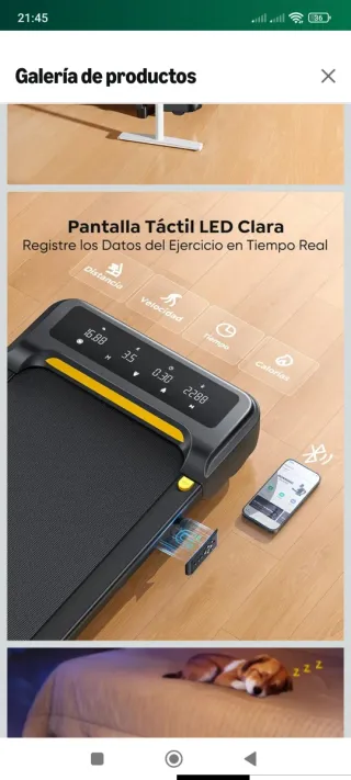 Cinta de Correr Eléctrica Toputure 2.5HP