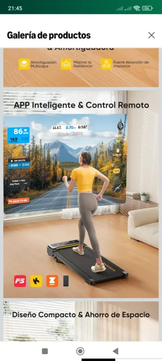 Cinta de Correr Eléctrica Toputure 2.5HP