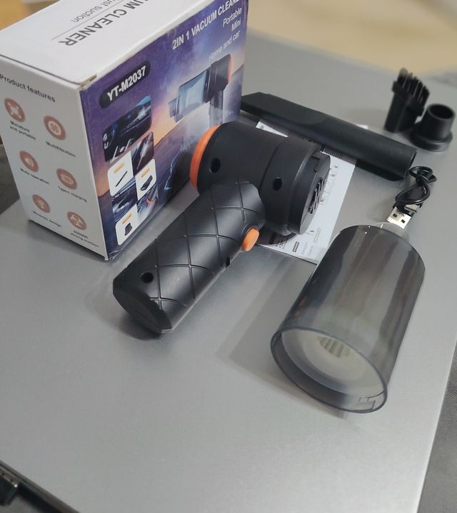 Mini Aspirador Portátil sin Cable Carga USB Coche