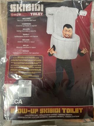 Disfraz inflable Skibidi Toilet Talla Única