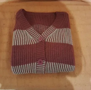 Cárdigan Morado y Plateado Talla Única
