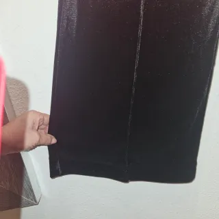 Traje Boco Terciopelo Negro T.U Pantalón Ancho