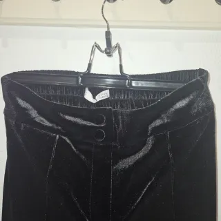 Traje Boco Terciopelo Negro T.U Pantalón Ancho