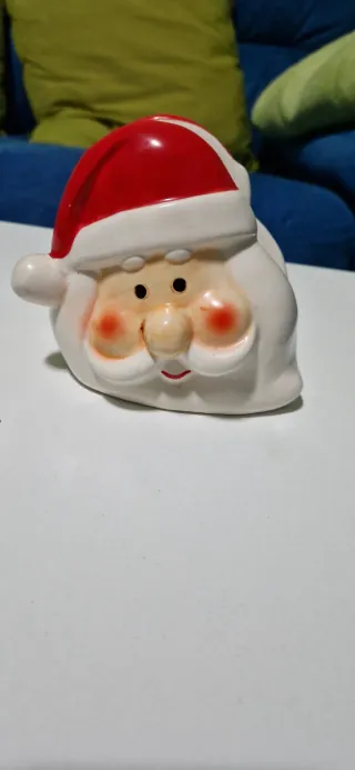 Servilletero Navideño Santa Claus Cerámica