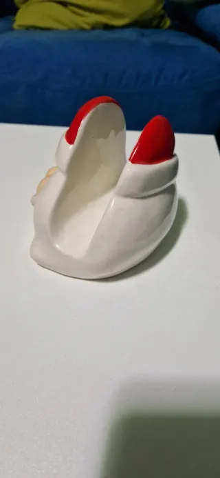 Servilletero Navideño Santa Claus Cerámica