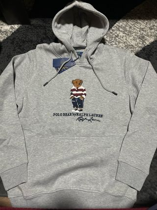 Sudadera Polo Ralph Lauren Oso Gris