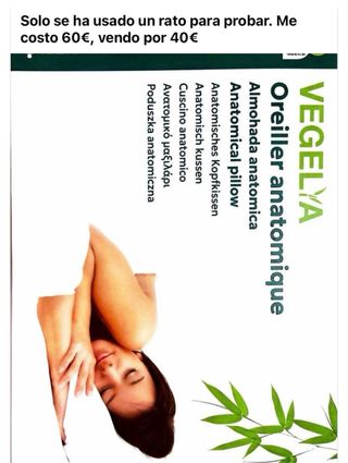 Almohada Vegelya Anatómica - 40€