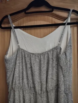 Vestido largo estampado 46