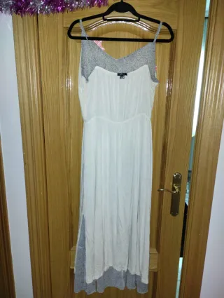 Vestido largo estampado 46