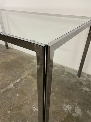 Mesa comedor/despacho cristal + 4 sillas