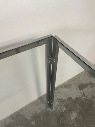 Mesa comedor/despacho cristal + 4 sillas