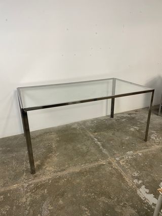 Mesa comedor/despacho cristal + 4 sillas