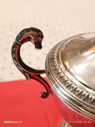 Zuccheriera in Argento 800 con Manici