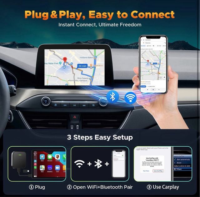 Adaptador CarPlay Inalámbrico