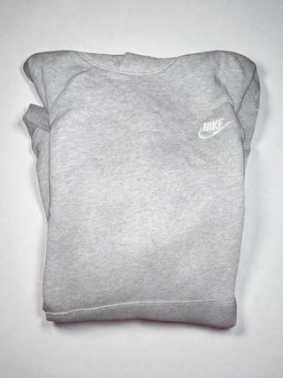 Sudadera Nike Gris con Logo y Tiras