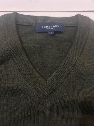Jersey Burberry Verde Oliva Vintage