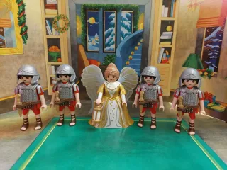 Lote Playmobil Soldados y Ángel