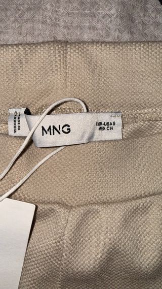 Pantalón Mango Beige