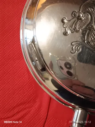 Portaoggetti in Argento 800 a forma di orologio