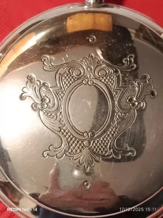 Portaoggetti in Argento 800 a forma di orologio