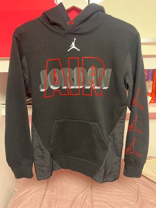 Sudadera Jordan Negra y Roja