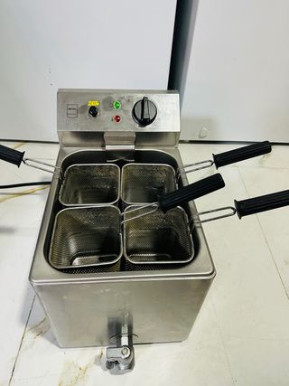 Freidora Eléctrica Profesional 4 Cubetas