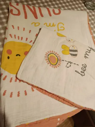 Ropa de Cuna:2 fundas nórdicas y Cojín