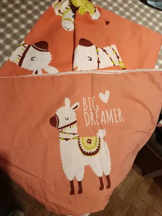 Ropa de Cuna:2 fundas nórdicas y Cojín