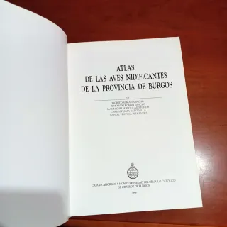 Atlas Aves nidificantes provincia de Burgos