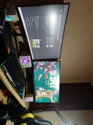 Monitor PC Negro y Multicolor