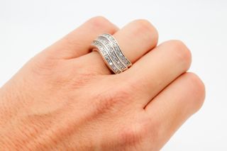 Anillo De Plata De 925.. Ref: 003-01-02509