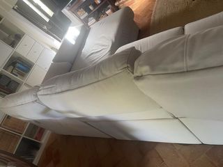 Sofá Chaiselongue Beige Tela