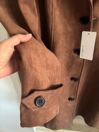 Cappotto in pelliccia di pesca foderato