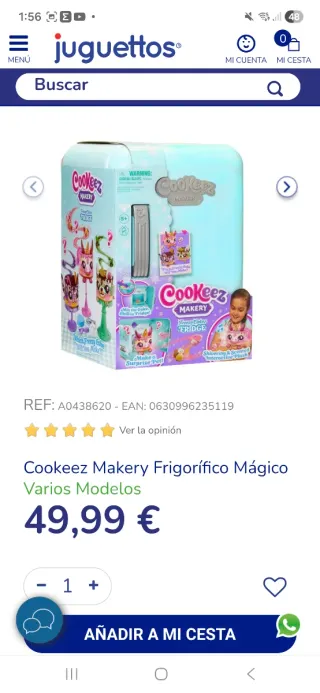 Juguete Nevera Cookeez Makery