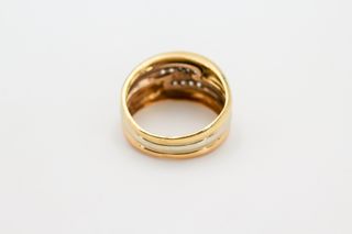 Anillo De Oro Combinado De 18K.. Ref: 003-01-02520