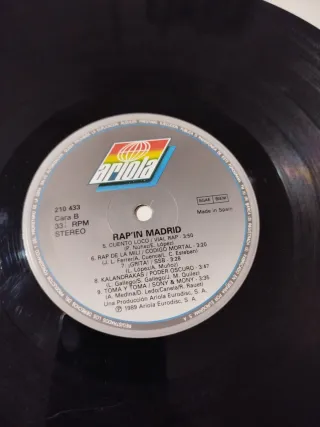 Vinilo Rap 'in Madrid'