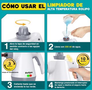 Limpiador a Vapor Portátil Rolipo