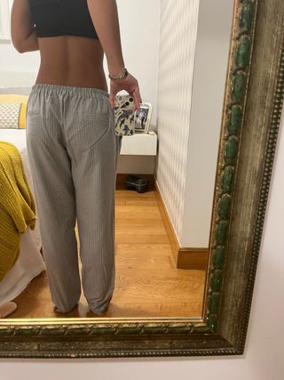 Pantalón Brownie  Rayas Gris