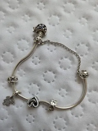 Pulsera Pandora Plata con Charms