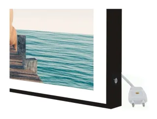 Cuadro Jirafa y Elefante en Muelle