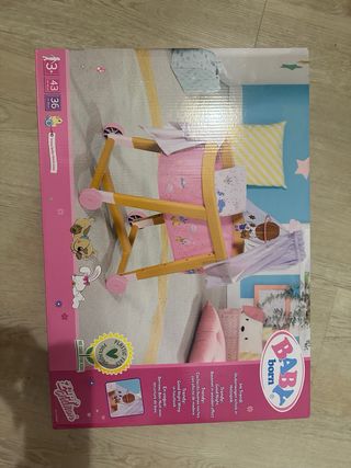 Cuna de bebé Baby Born con ruedas
